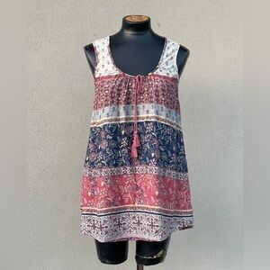 Beach lunch lounge tunic Sz M tank very nice